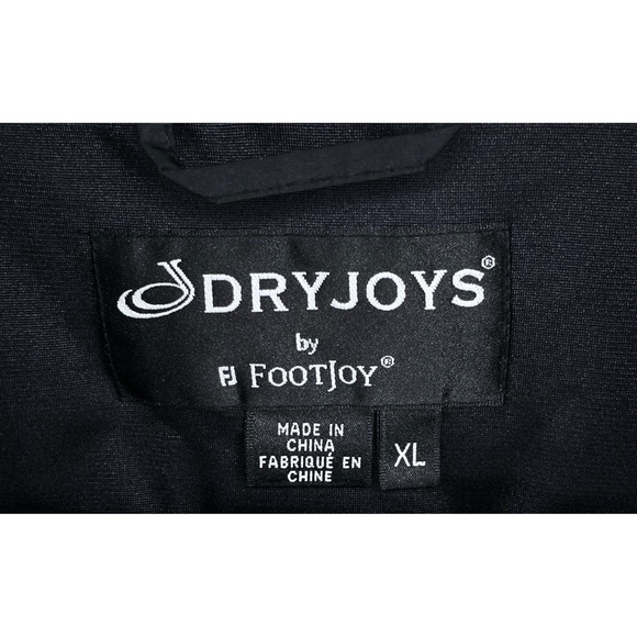 Footjoy Dryjoys Golf Rain Wind XL S/S Black Jacket Robert Trent Jones Golf Trail - Picture 5 of 6